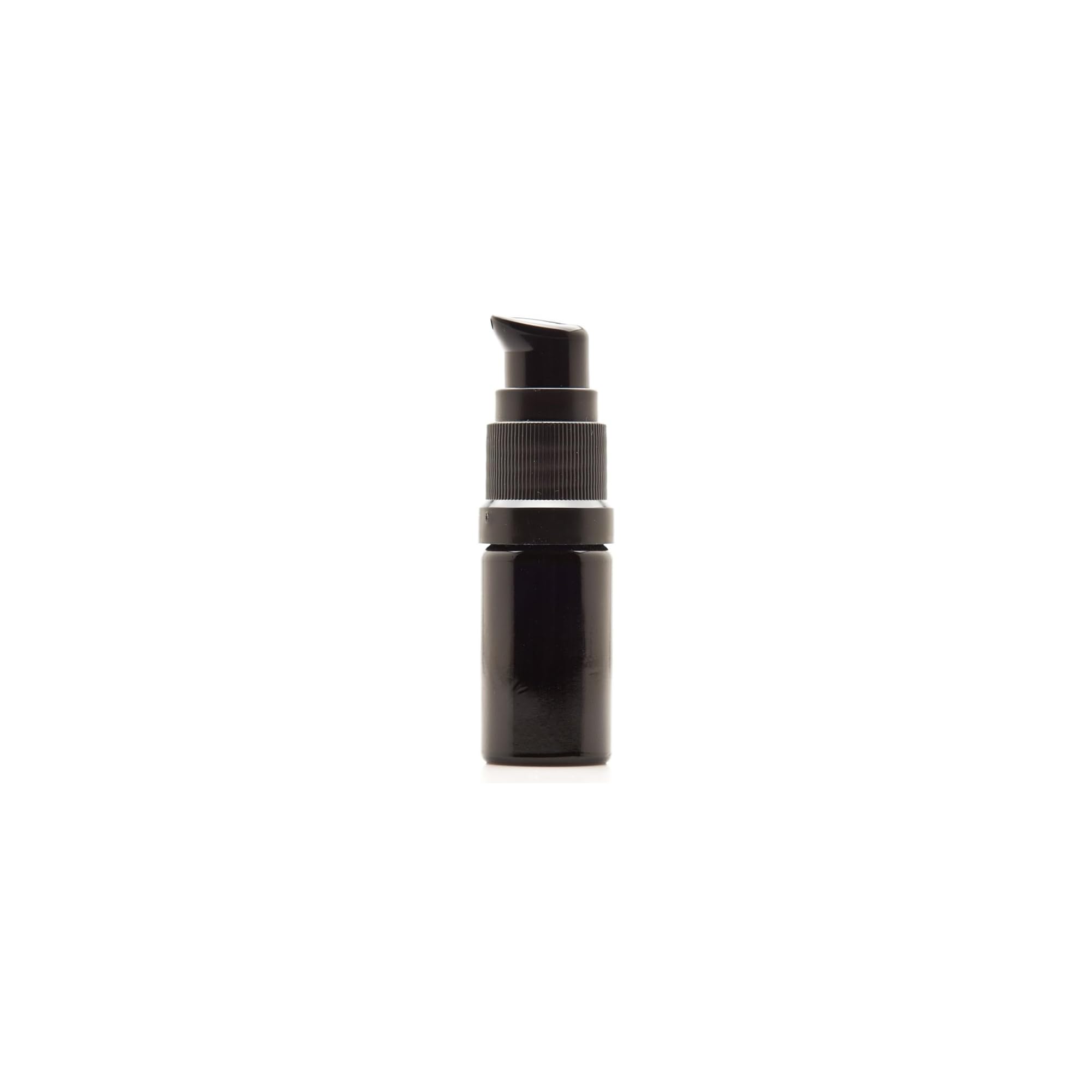 Infinity Jars 15 Ml (0.5 fl oz) Refillable Ultraviolet Black Glass Pump Bottles Leak-Proof Travel Containers for Toner, Sanitizer, Beard Oil, Hair Serum, Essential Oils