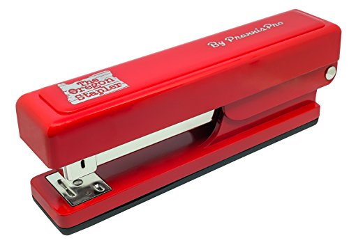 PraxxisPro, The Oregon Stapler, Built in USA, Heavy Duty, Staples 2 to 25 Sheets, Built-in Staple Remover- With Box of Staples, Jam Free Stapler (Red) - Thumbnail 3