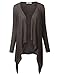 NINEXIS Women's Draped Handkerchief Hem Open Front Cardigan