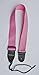 Guitar Strap PINK Nylon Solid Leather Ends Fits All Acoustic Electric & Bass & Mandolin Quality Made In U.S.A. Since 1978