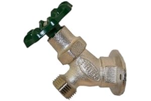 Prier C-135 1/2" x 3/4" Heavy Pattern Angle Sill Faucet, Satin Nickel