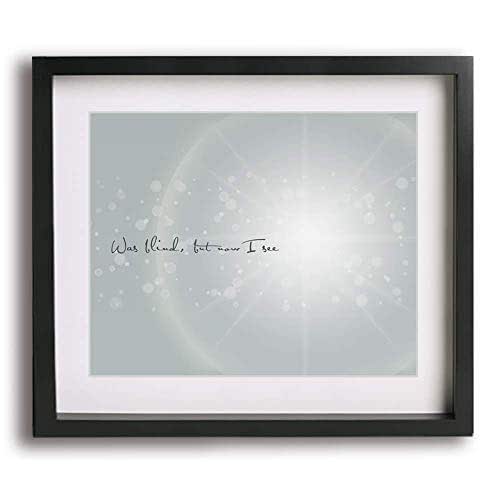 Amazing Grace inspired song lyric wall art print