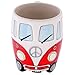 Volkswagen - Red Ceramic Shaped Coffee Mug / Cup (VW Camper Van / Bully / T1)