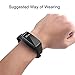 Bysameyee Smart Bracelet Video Recording Camera, HD 1080P Mini DVR Cam with Steps Tracking – Black Adjustable Wristband