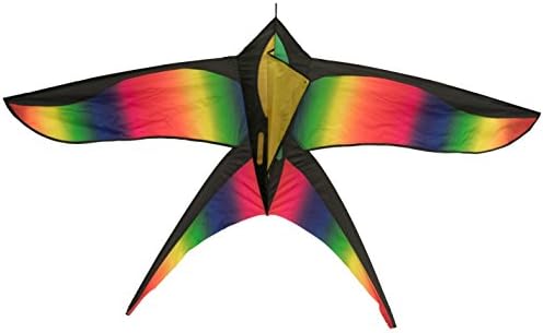 NexusToys Beautiful Large 6Foot Wide Rainbow Bird Kite - Premium Quality - Easy to Assemble and Fly (40m of Line)