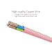 Aonear Lightning Cable 2Pack 6Ft 10Ft 8Pin Rose Gold iPhone Charging Cable USB Data Cable for iPhone 6/6s/6 Plus/5/5c/5s