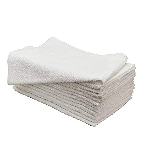 Huini 12 Pcs Microfiber Hair Drying Towels 14 * 30 Inches White