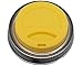 Silicone Drinking Lid with Stainless Steel Band for Mason Jars (Lemon Yellow, Regular Mouth)