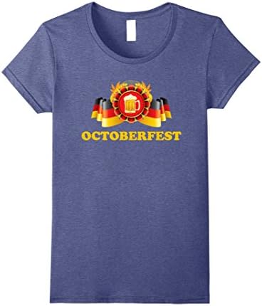 Womens Octoberfest 2017 Costume T-Shirt Man Woman Tee XL Heather Blue