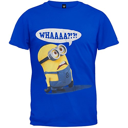 Despicable Me Whaaaa? Mens Royal Blue T-shirt L