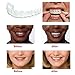races Instant Veneers Dentures Fake Teeth Smile Serrated Denture Teeth Top and Bottom Comfort Fit Flex Teeth Socket to Make White Tooth Beautiful Neat