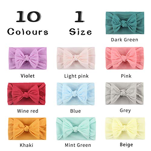 Baby Girl Bows Headbands Nylon Headbands for Newborn Infant