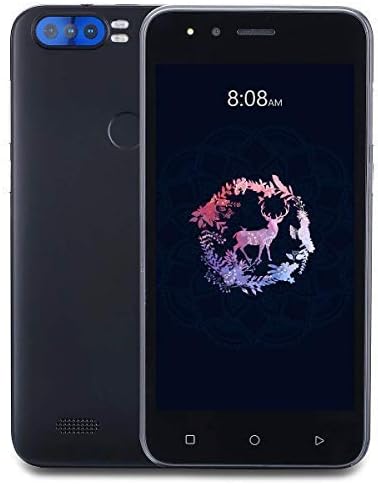 Sim Free Smartphone,SX01 Dual Sim Unlocked 5.5" Android Moblie Phone, 1GB RAM + 8GB ROM, 5.0MP Dual Camera Cell Phone (Rock3 - Black)