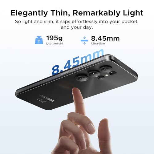 DOOGEESmart Note 56X Pro Mobile Phones, Android 16 Smartphone, Gemimi AI 6150mAh, Ultra-Slim 6.56" HD+, 32GB+128GB/TF 2TB Android Phones, SIM Free Mobile Phone Unlocked, Fingerprint/Face ID/OTG/NFC