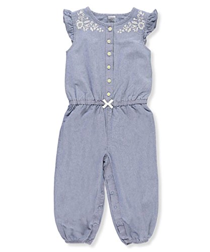 Carter s baby girls  chambray embroidery jumpsuit 12 mo…