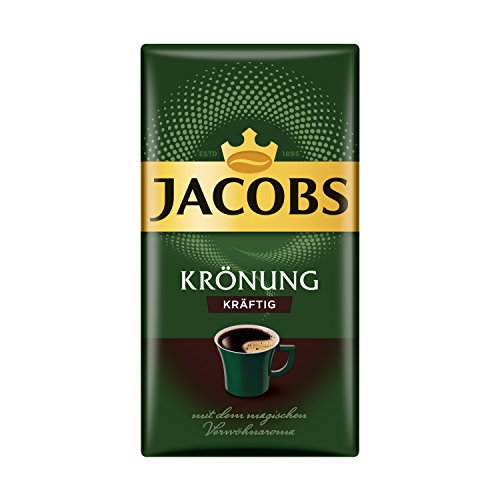 Jacobs Filterkaffee Krönung Kräftig, 12er Pack, 12 x 500 g gemahlener Kaffee