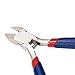 PandaHall Elite 1 Set Wire Cutter Pliers 4.3 Inch Carbon Steel Micro Diagonal Side Cutter Flush Cutting Jewelry Tool Blue