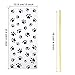 Boao 150 Pcs Dog Pet Paw Print Cellophane Bags Treat Gift Candy Cookie Bags with 150 Pieces Twist Ties for Dog Party Favor Decorations(Black)