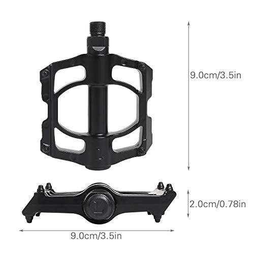 YifKoKo Pedali bici,realizzati in metallo con cuscinetti a sfera sigillati antiscivolo industriali, pedali bici pedane intercambiabili antipolvere e impermeabili per bici elettriche, mountain bike