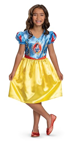Disney Offizielles Classic Schneewittchen Kostuem Kinder, Prinzessin Kostuem Fuer Kinder, Groesse S
