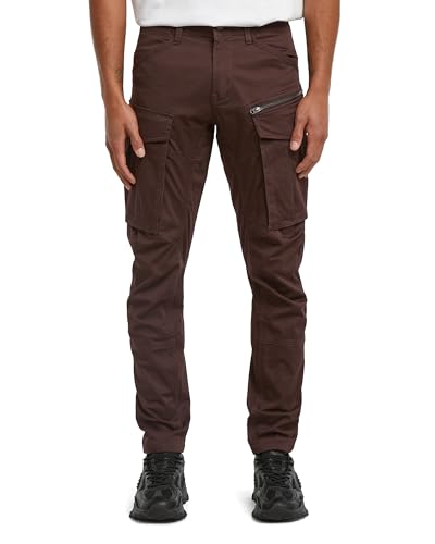 G-STAR Homme Pantalon Rovic Zip 3D Regular Tapered, brun (chocolate plum D02190-5126-G692), 26W / 30L