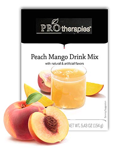 High Protein Crystal Drink Mix 15g - Peach Mango, Low Carb Nutritional Supplement Crystal Protein Pods (7 Servings/Pack)