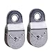 Tebery Zinc Plated Fixed Single Pulley Fixed Eye Steel Pulley 1-1/2