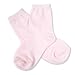 TeeHee Little Girls Cotton Basic Crew Socks 6 Pair (6-8 Years, Solid)