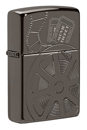 Zippo Celebrating Movies Design Armor Black Ice Pocket Lighter