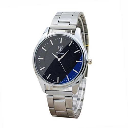 Quaanti 2018 Fashion Stainless Steel Sport Quartz Hour Analog Wristwatch Luxury Men's Watches Business Watch relogio Masculino de luxo (B)