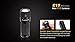 Fenix E15 2016 version 450 Lumen CREE XP-G2 R5 LED EDC Flashlight EdisonBright CR123A Lithium Battery bundle
