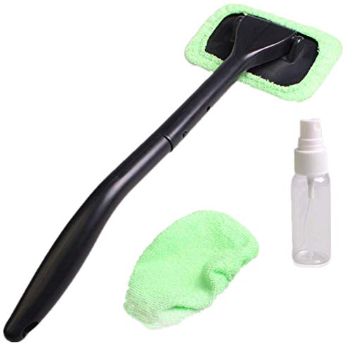 Hewnda Auto Glass Cleaner Wiper ，Cleaning Brush Household Glass Cleaner ，2 Washable Microfiber Cover 30ML Spray Bottles (1Set) - Thumbnail 7