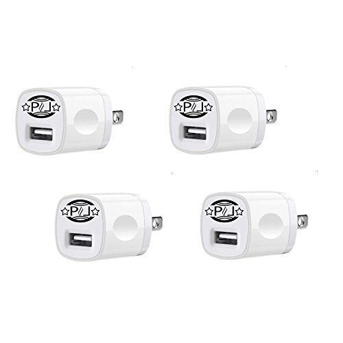 PHL Universal 4ï½˜1a Ac Home Wall Adapter Charger for Samsung Galaxy S5/s4/s3, Note 2/3 Iii,iphone5 5s 6 6 Plus,ipad1 2 3, (White)