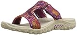 Skechers Women's Reggae Python Dress Sandal, Fuscia, 11 M US