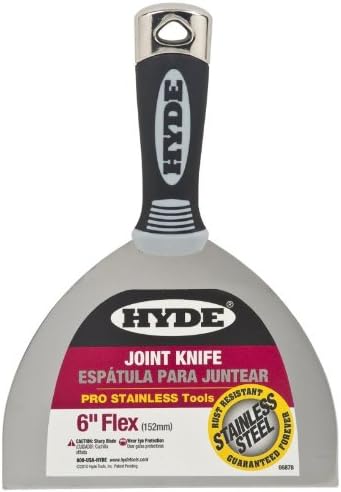 5 Pack Hyde 06878 6" Flexible Pro Stainless Joint Knife