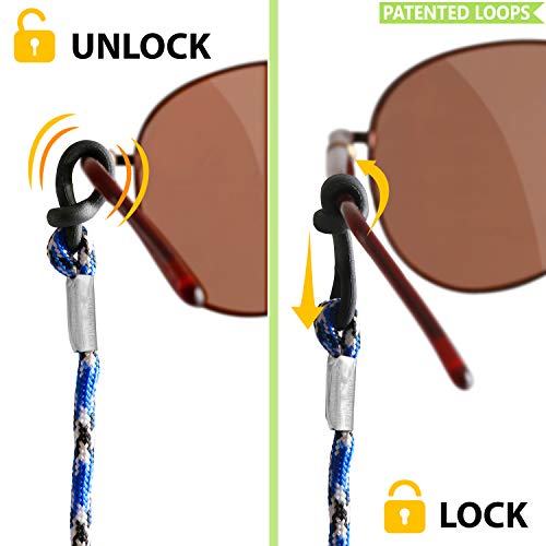 Eye Glasses String Holder Straps - Eyeglass Holders around Neck for Men Women - Sunglasses Strap Lanyards Chains - Eyewear Retainer Cord