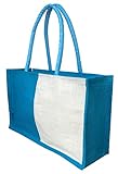 Foonty tote designer jute shopping bag (FDJWB4001C)