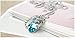 Neoglory Platinum Plated Blue Crystal Animal Leopard Long Necklace Pendants Christmas Gifts