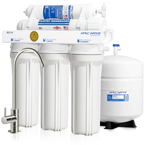 APEC Water RO-90, 5-Stage Under Sink Reverse Osmosis System, 90 GPD |