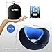 Shizzz Travel Pillow, Neck Pillow for Airplane Travel Memory Foam Chin Protective Pillow Supporting Kit for Camping, Backpacking, Airplanes and Road Trips Blue
