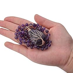Jovivi Natural Amethyst Quartz Healing Crystals
