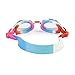 Kids Swim Goggles by Bling2O - Summer Rocket Red Popsicle Design - Round Anti Fog Goggles with Hard Case