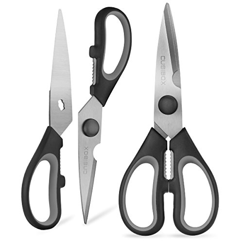 Kitchen Scissors, CUSIBOX Multifunction Come-Apart Kitchen Shears, Heavy Duty Scissors for Herbs, Chicken, Mea