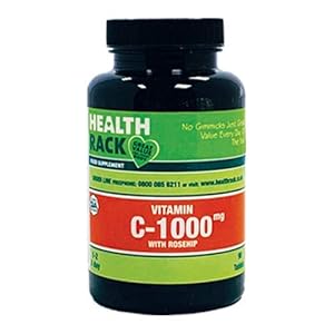 Vitamin C 1000 mg, 90 Tablets with Rosehip, NHS Recommended, Normal Function of The Immune System