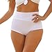 CENG MAU Women Vintage Retro Brazilian Ruched Butt High Waisted Bathing Bikini Bottoms