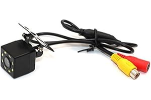 170° Wide-Angle Rearview Camera for Cars, SUVs, Trucks & Trailers – 480P HD CVBS Backup Camera with 12 LED Lights, IP67 Water