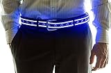 Neon Nightlife Light Up LED Belt, Large, 36-43 Inches Waist Size, Blue