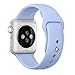 Otmake for Apple Watch Band Series 1 Series 2, Soft Silicone Sport Style Replacement iWatch Strap for Apple Wrist Watch (38mm L Lilac)
