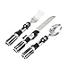 Underground Toys Star Wars Home Kitchen Cutlery Set Lightsaber DV Toy Figure (3 Pack)