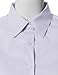 Doublju Womens Slim Fit 3/4 Sleeve Slim Fit Formal Work Wear Simple Shirt Lilac Medium